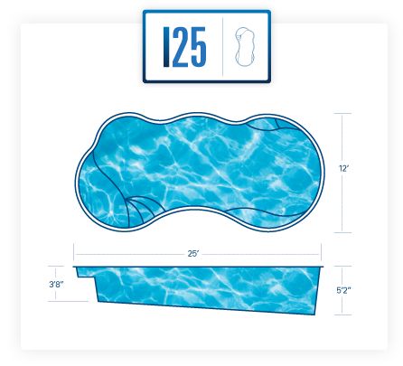 I25 Fiberglass Pool Diagram