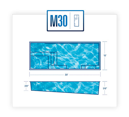 M30 Fiberglass Pool Diagram
