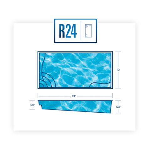 R24 Fiberglass Pool Diagram