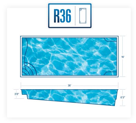 R36 Fiberglass Pool Diagram