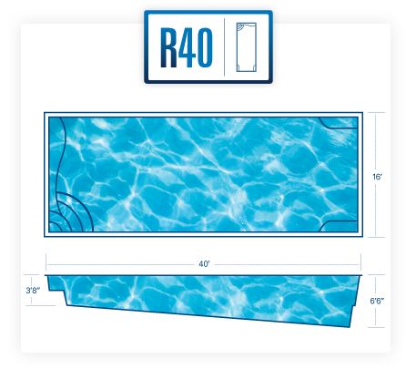R40 Fiberglass Pool Diagram