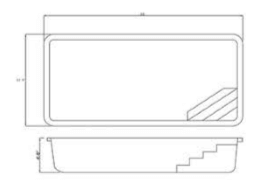 Hatteras Fiberglass Pool Diagram