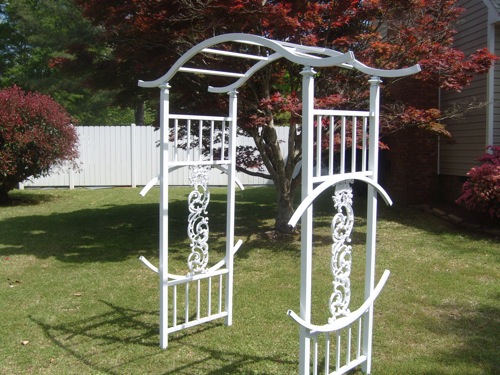 Aluminum garden arbor